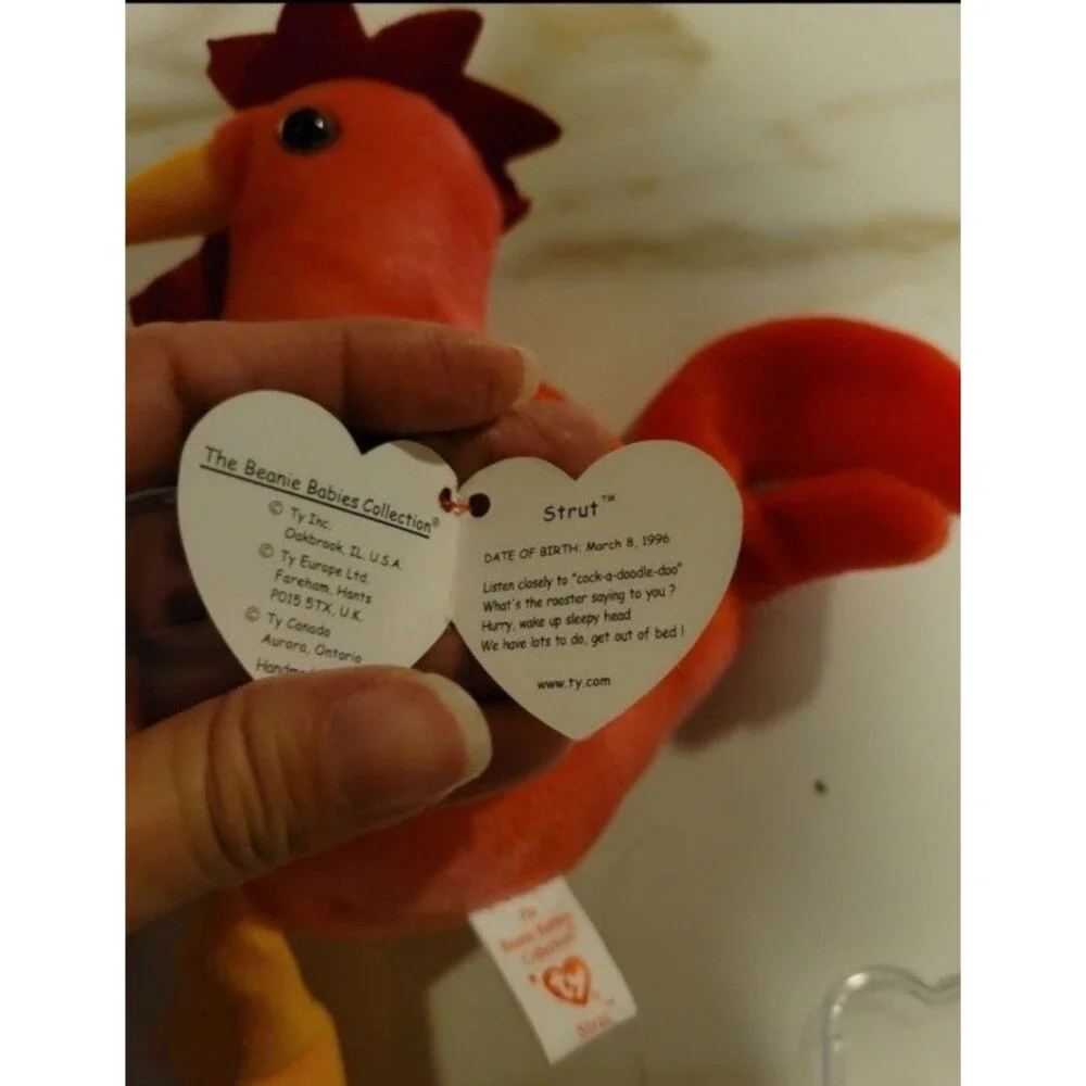 Ty Beanie Babies strut the rooster
